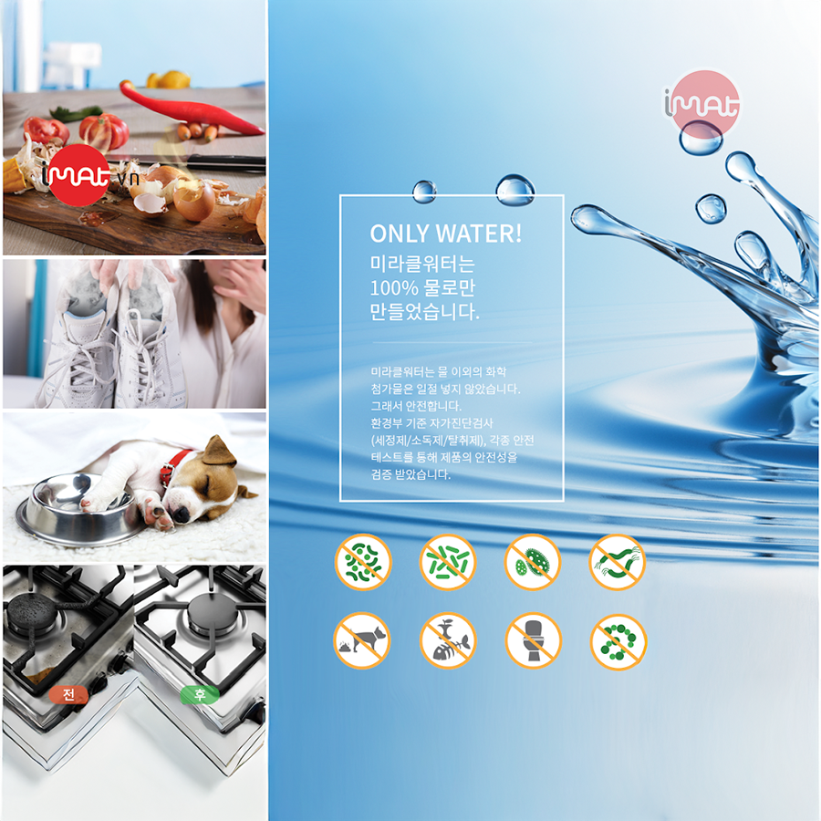 Nước Kiềm tẩy rửa đa năng Miracle water 100ml