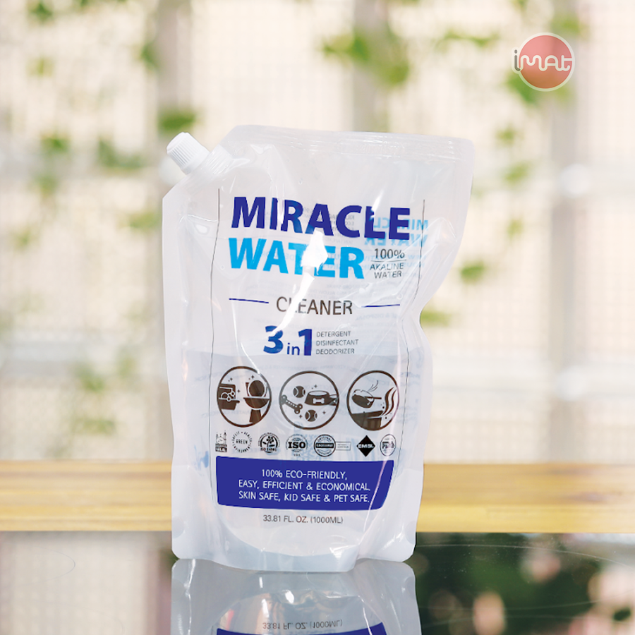 Nước Kiềm tẩy rửa đa năng Miracle water túi 1 lít