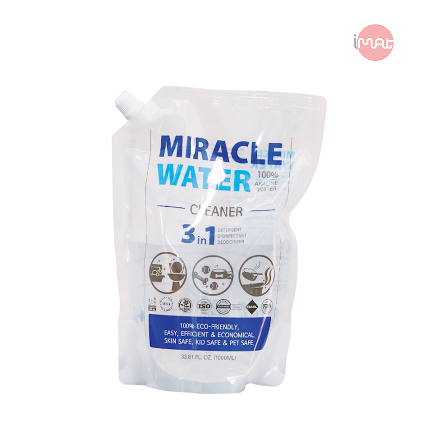 Nước Kiềm tẩy rửa đa năng Miracle water túi 1 lít