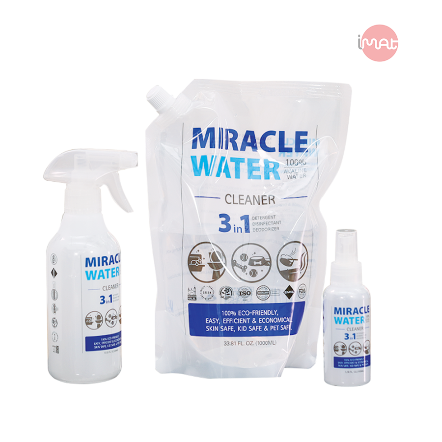 Nước Kiềm tẩy rửa đa năng Miracle water túi 1 lít