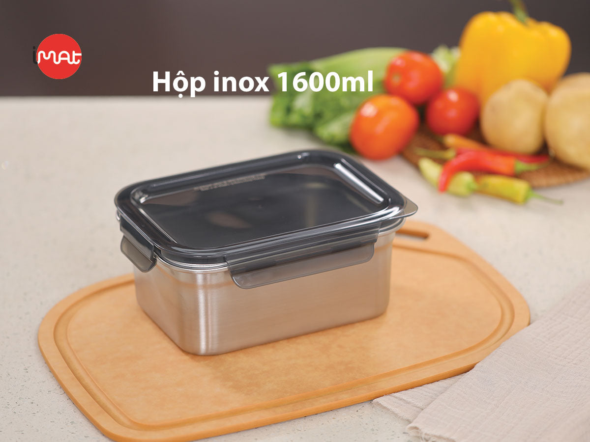 Hộp inox dùng vi sóng thành cao 800|1200|1600|3200ml