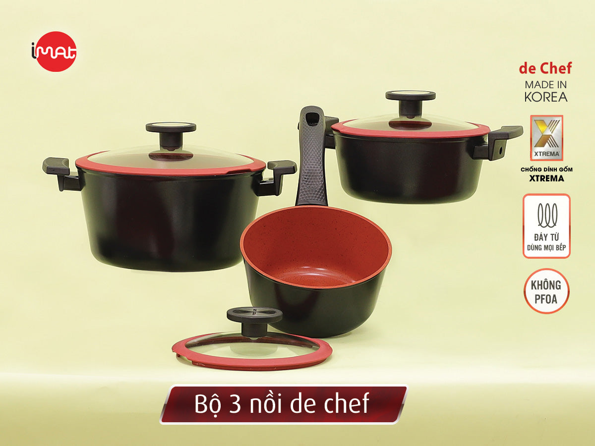 Bộ 3 nồi de Chef