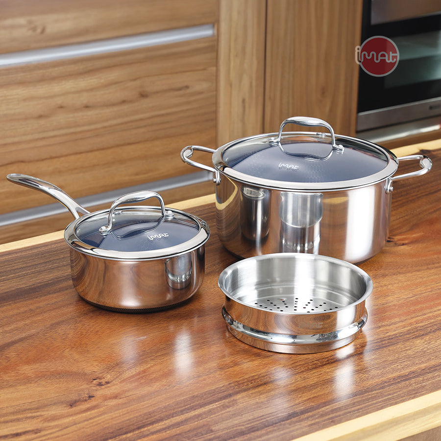 Bộ 2 nồi iMat Hybrid lòng xanh 18 - 26
