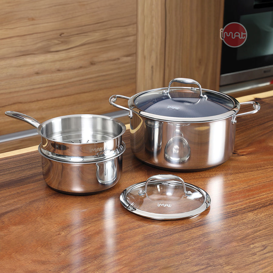 Bộ 2 nồi iMat Hybrid lòng xanh 18 - 26