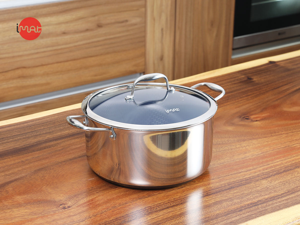 Bộ 2 nồi iMat Hybrid lòng xanh 18 - 26