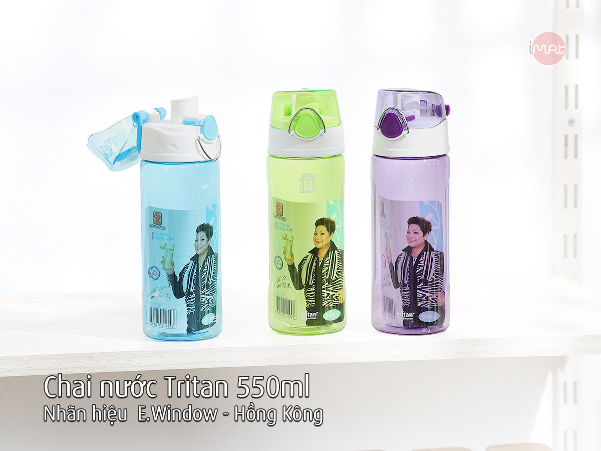 Chai nước Tritan E.Window 550ml
