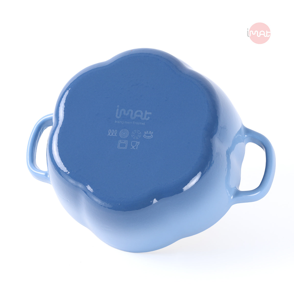 Nồi gang tráng men bí ngô 20cm