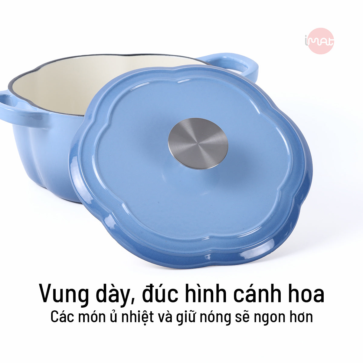 Nồi gang tráng men bí ngô 20cm