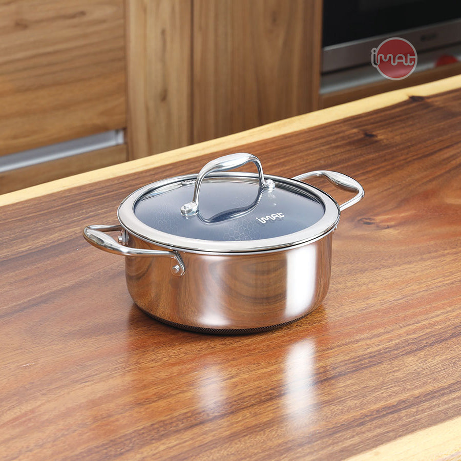 Bộ 2 nồi iMat Hybrid lòng xanh 20, 24