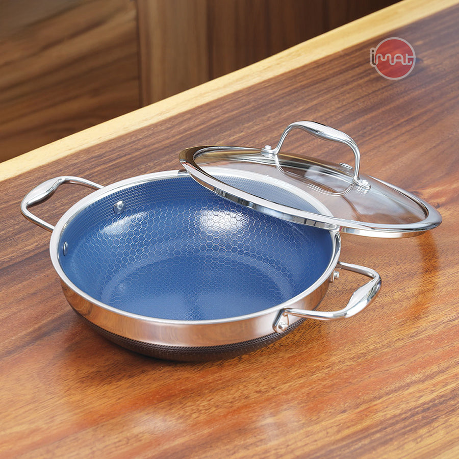Chảo đa năng iMat Hybrid lòng xanh
