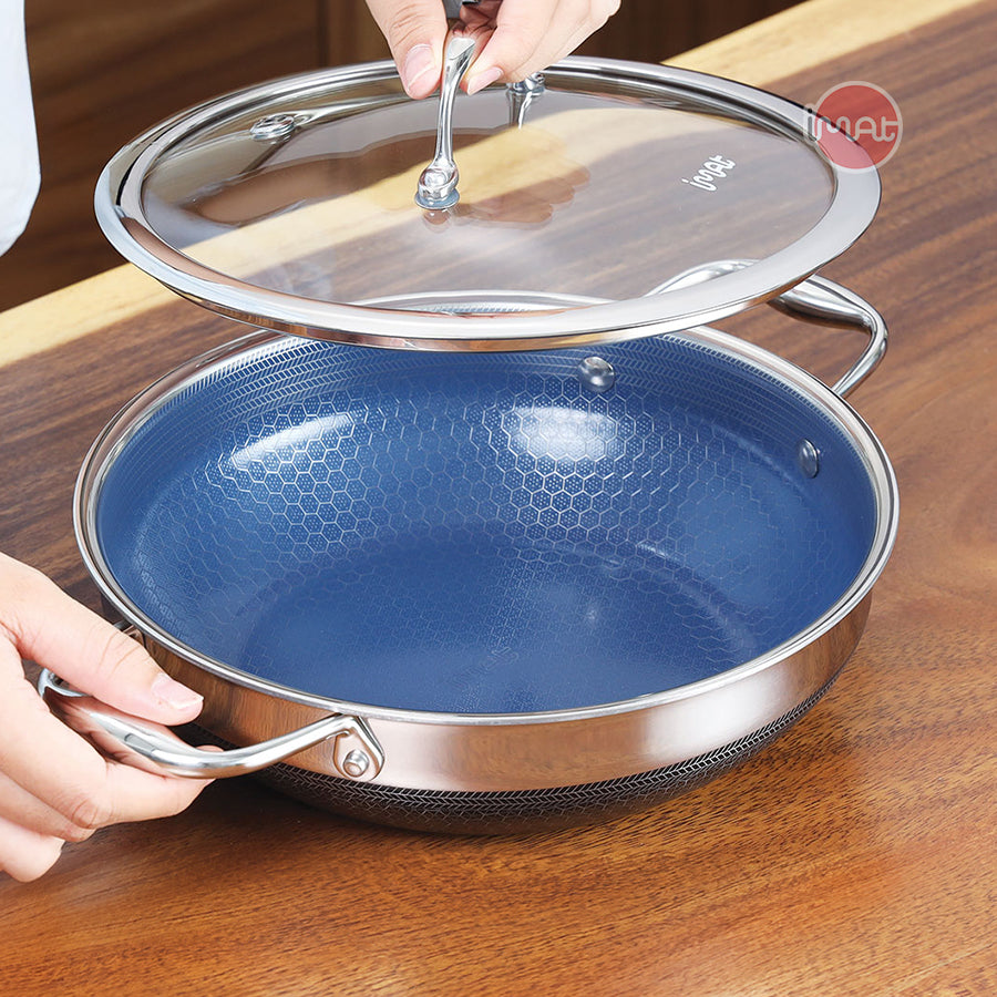 Chảo đa năng iMat Hybrid lòng xanh