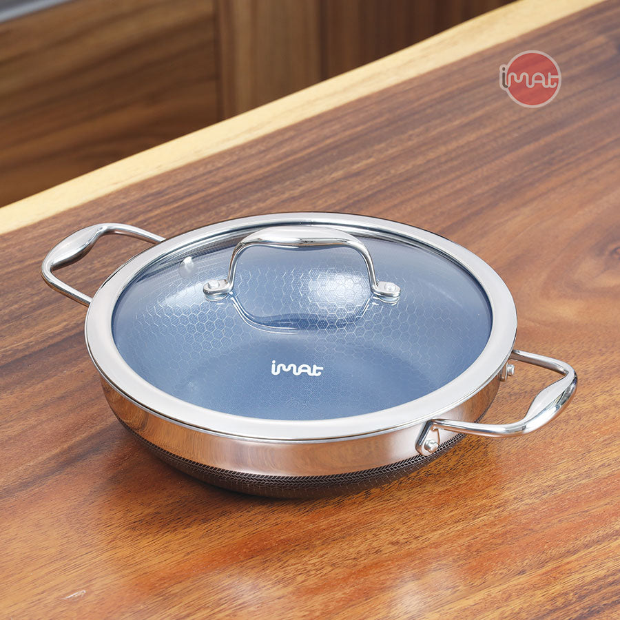 Chảo đa năng iMat Hybrid lòng xanh