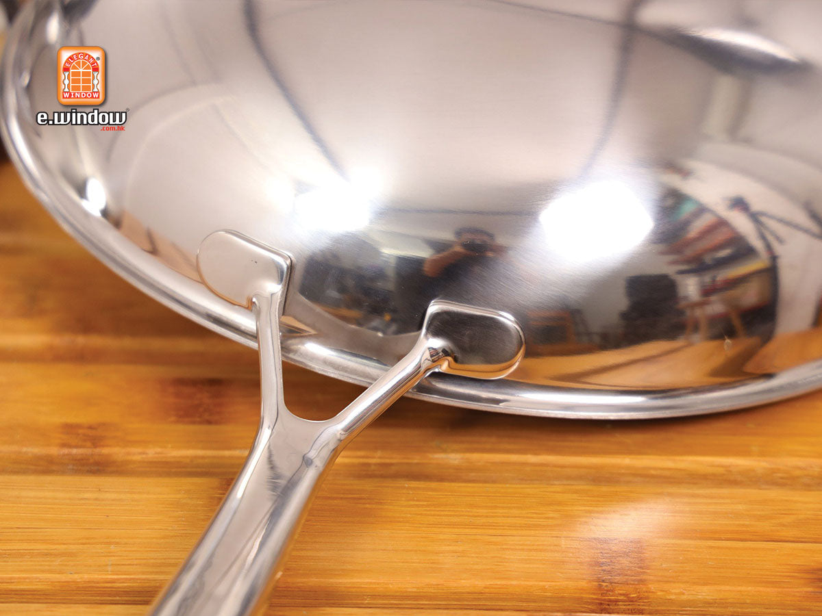 Chảo xào 30cm Bluecube E.Window, chống dính 1 mặt, kim cương nhân tạo