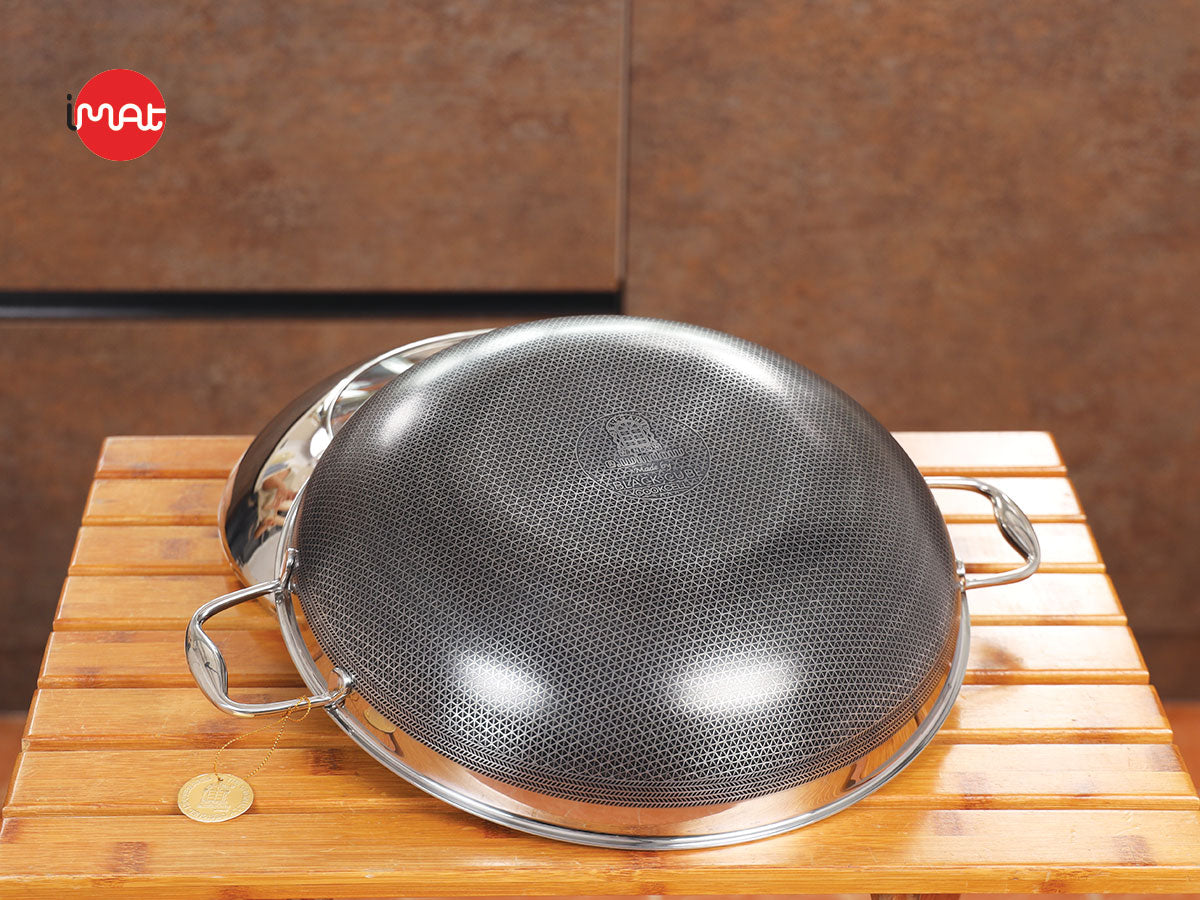 Chảo xào 36cm E.Window,chống dính 2 mặt,kim cương nhân tạo