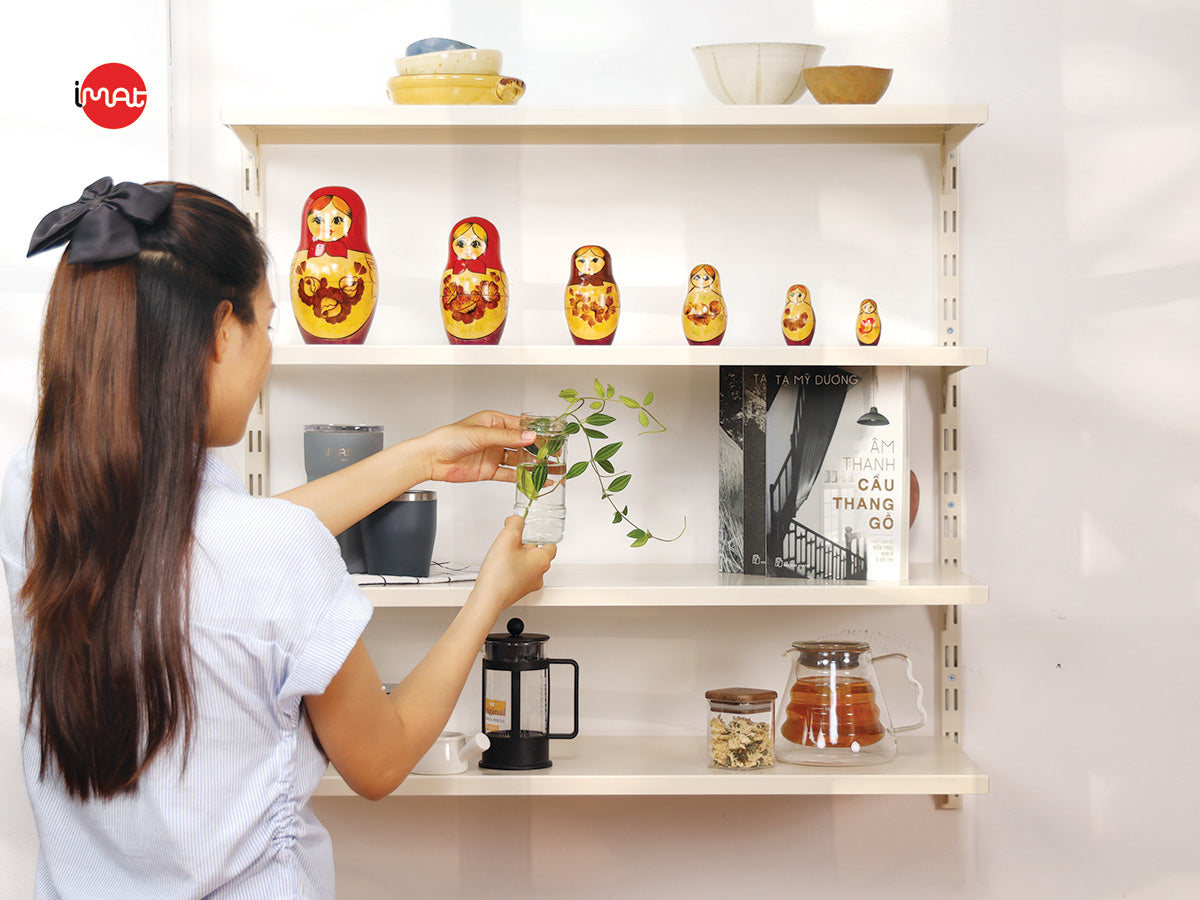 Kệ lắp ráp DIY 4 tầng mâm sắt