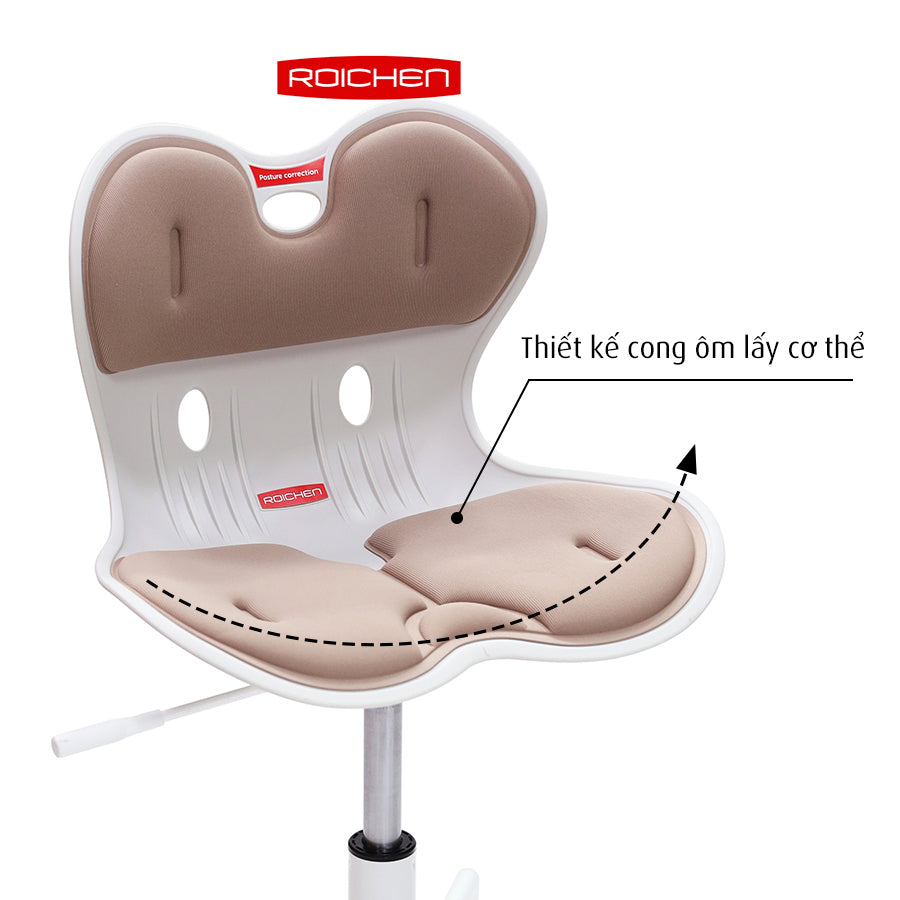 Ghế chỉnh dáng ngồi đúng WOW chân xoay Roichen