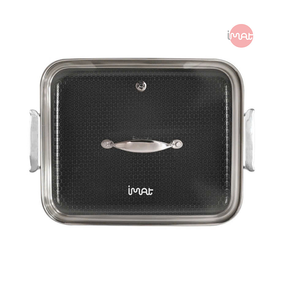 Chảo vuông đa năng 24 hai tay cầm iMat Hybrid
