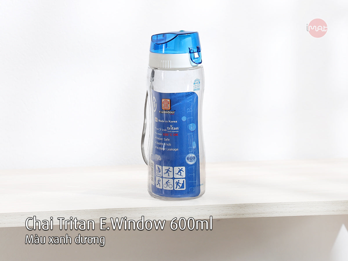 Chai nước Tritan E-Window 600ml, 720ml – Sản xuất tại Hàn Quốc