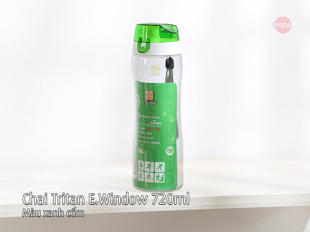 Chai nước Tritan E-Window 600ml, 720ml – Sản xuất tại Hàn Quốc