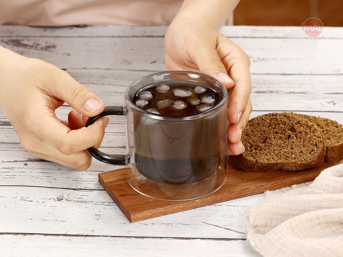 Bộ cốc AME hai thành 250ml bằng thuỷ tinh Borosilicate