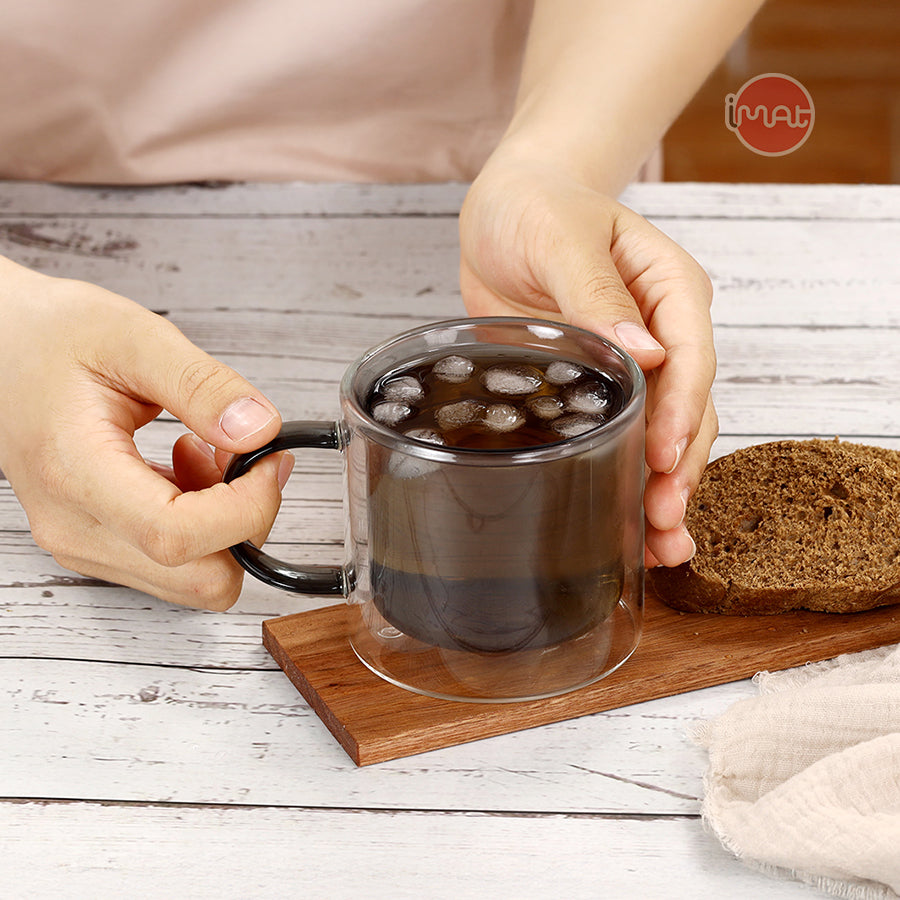 Bộ cốc AME hai thành 250ml bằng thuỷ tinh Borosilicate