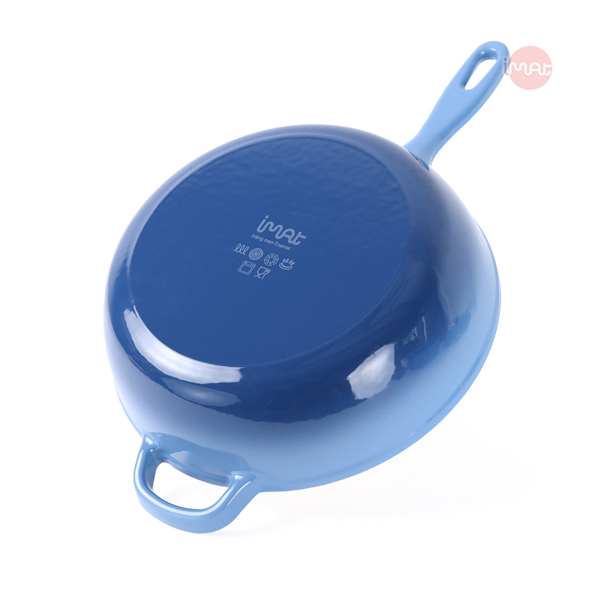 Chảo gang tráng men sâu lòng 26cm