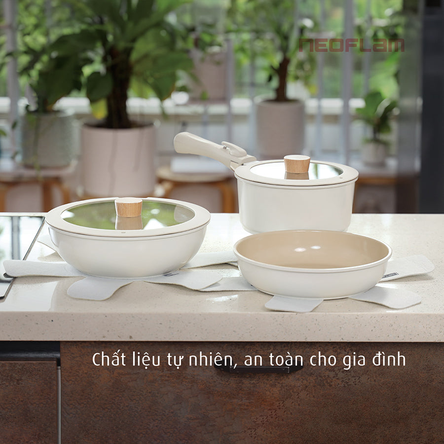 Bộ 3 nồi chảo cán rời Neoflam ( Đã bao gồm phí ship)