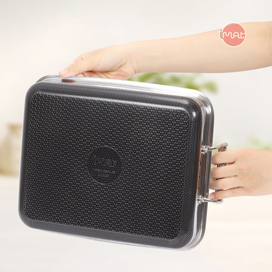 Chảo vuông đa năng 24 hai tay cầm iMat Hybrid