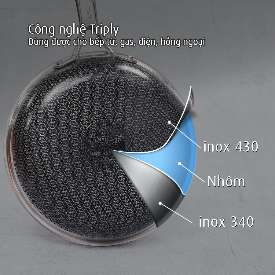 Chảo iMat Hybrid lòng xanh