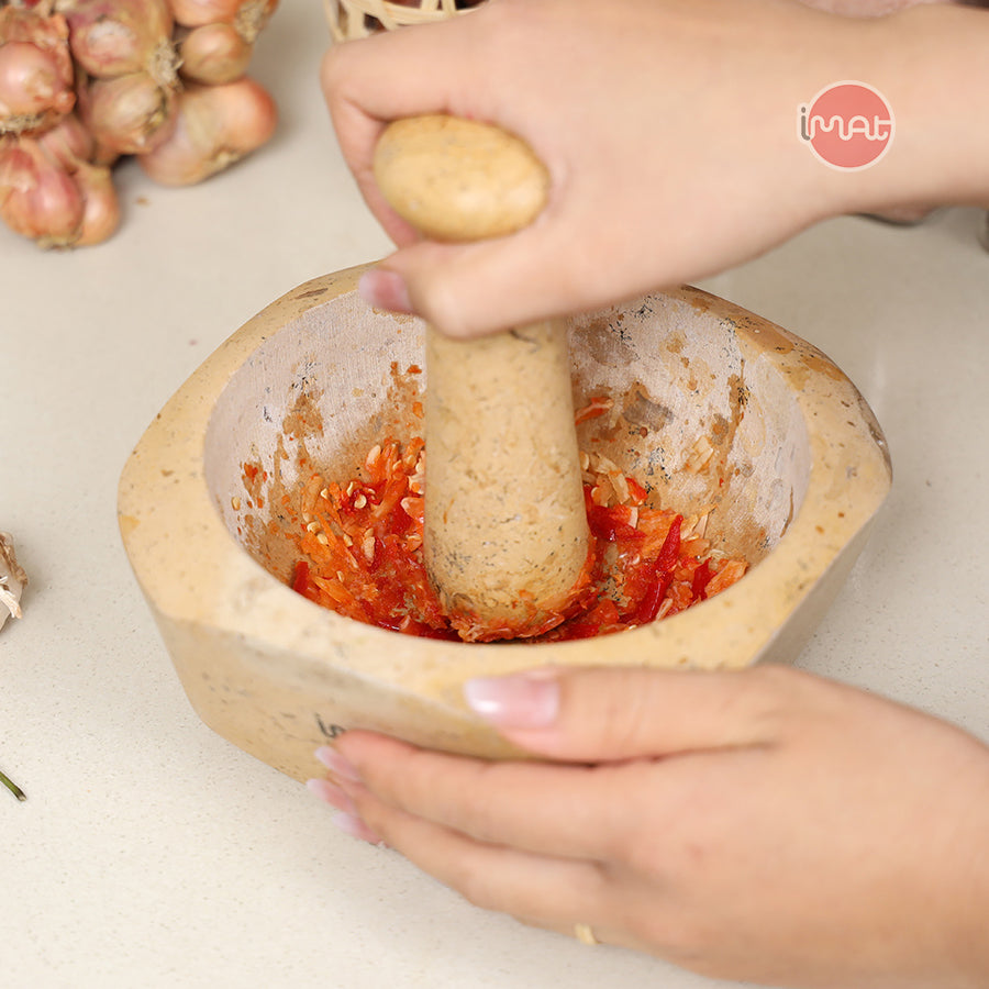 Cối và chày đá Cẩm thạch iMat