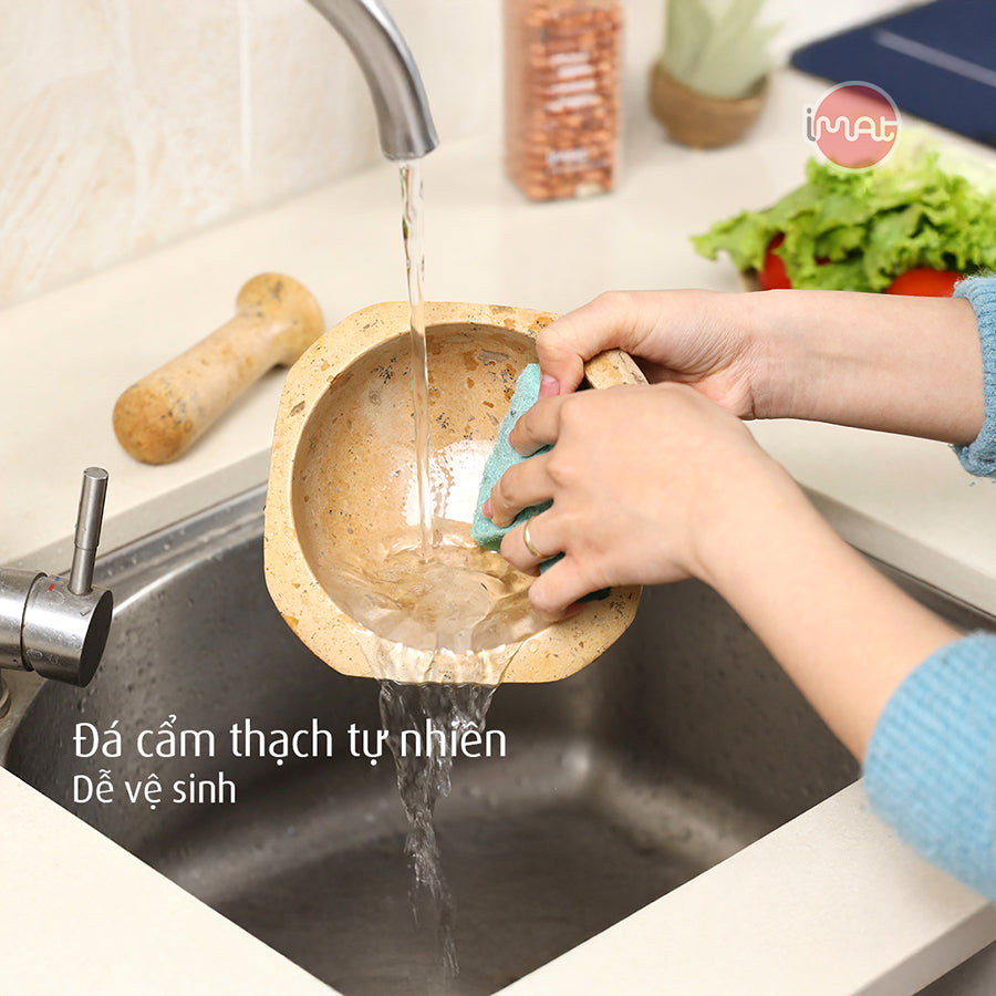 Cối và chày đá Cẩm thạch iMat