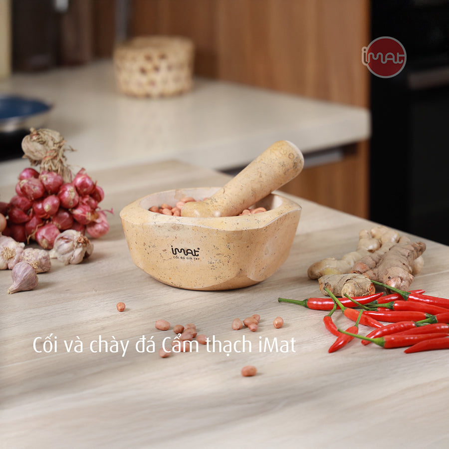 Cối và chày đá Cẩm thạch iMat