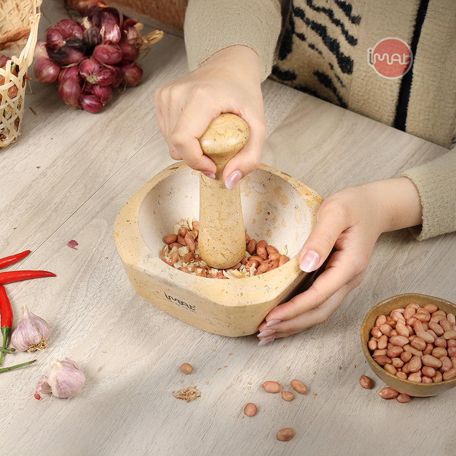 Cối và chày đá Cẩm thạch iMat