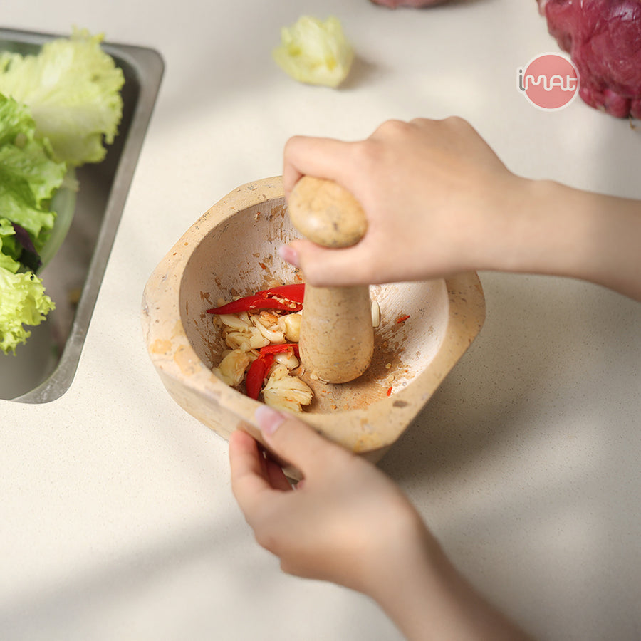 Cối và chày đá Cẩm thạch iMat