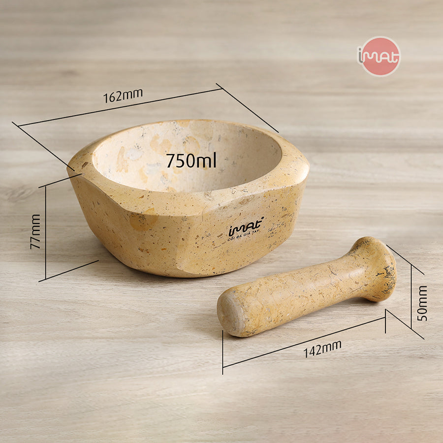 Cối và chày đá Cẩm thạch iMat