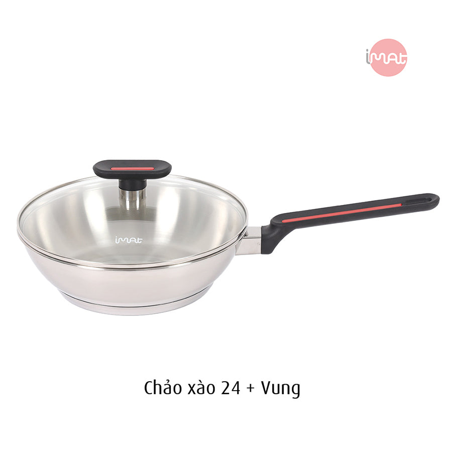 Bộ 5 nồi chảo iNox - Không phủ lớp chống dính