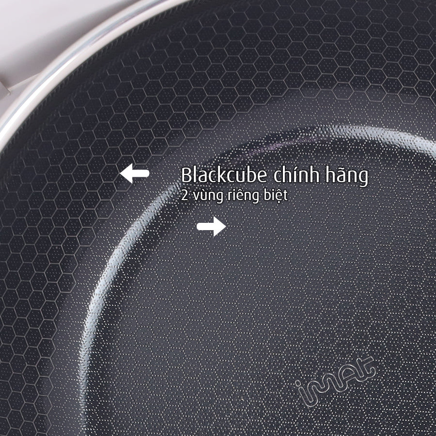 Chảo đa năng hai tay cầm iMat Hybrid lòng đen