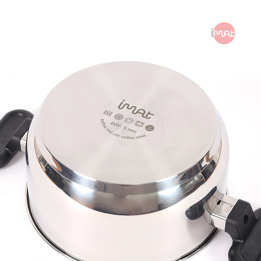 Bộ 5 nồi chảo iNox - Không phủ lớp chống dính