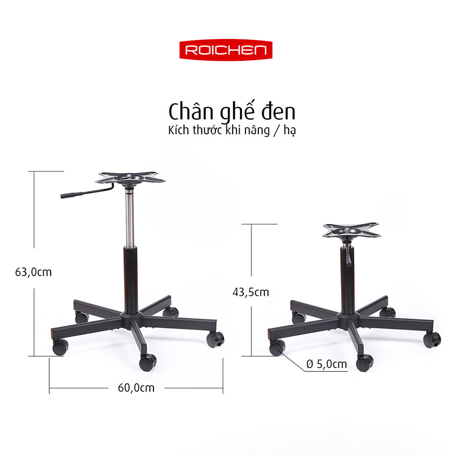 Ghế chỉnh dáng ngồi đúng WOW chân xoay Roichen