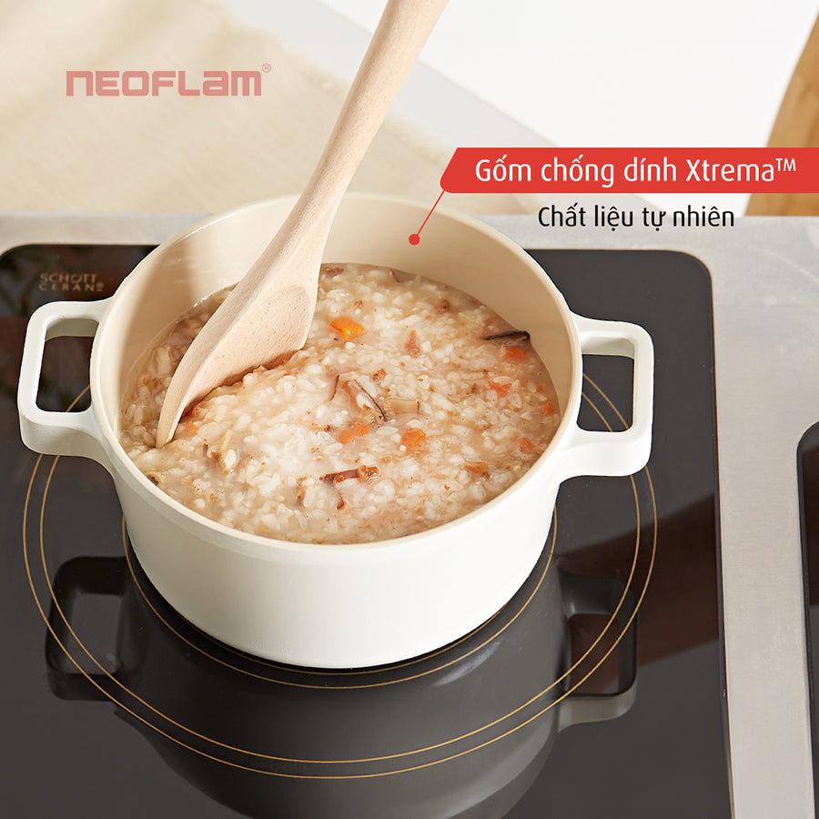 Nồi Fika Hàn Quốc, tráng gốm chống dính, đáy từ