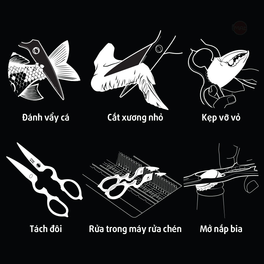 Kéo nhà bếp đa năng tháo rời
