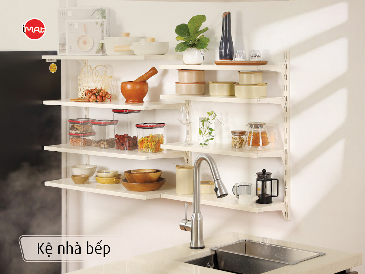 Kệ lắp ráp DIY 4 tầng mâm sắt