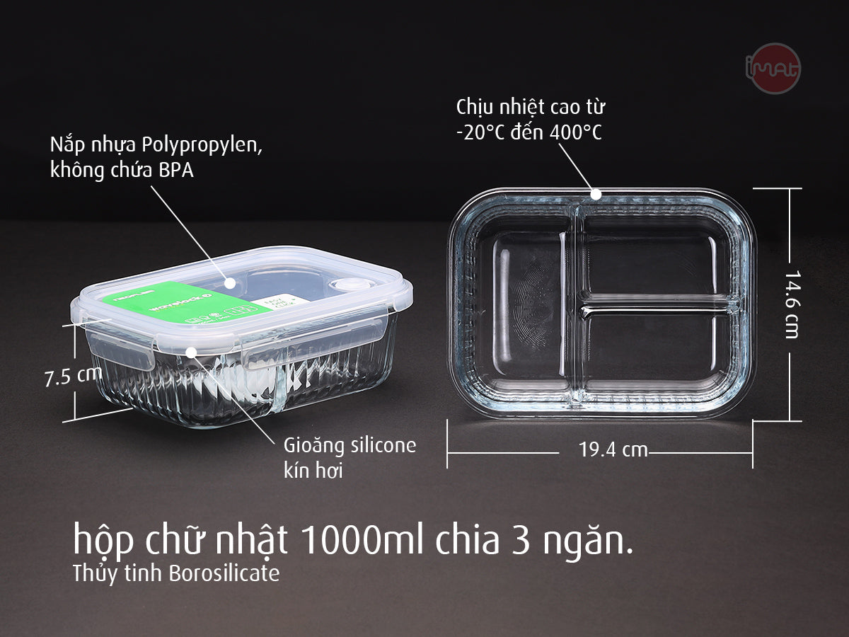 Bộ 12 hộp thuỷ tinh wavelock ( Đã gồm ship)