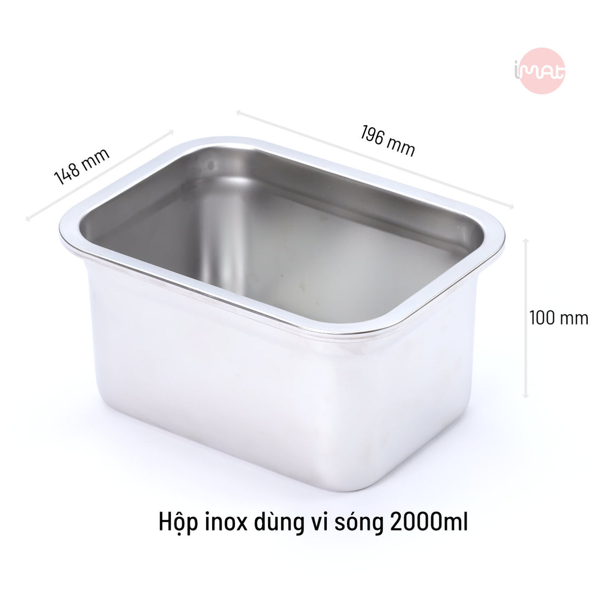 Hộp inox dùng vi sóng, nắp thuỷ tinh các cỡ : 600ml, 800ml, 1L, 1,2L, 1,6L và 2L