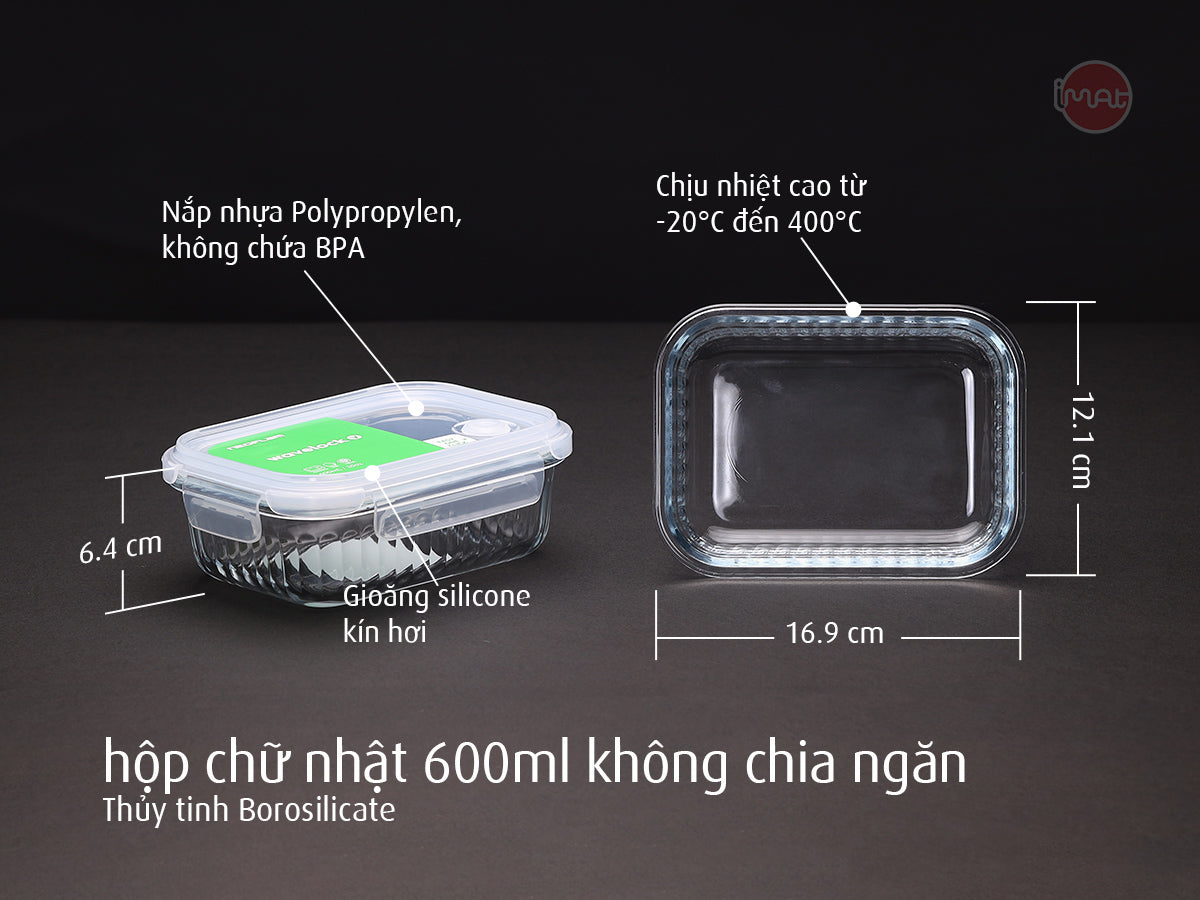 Bộ 12 hộp thuỷ tinh wavelock ( Đã gồm ship)