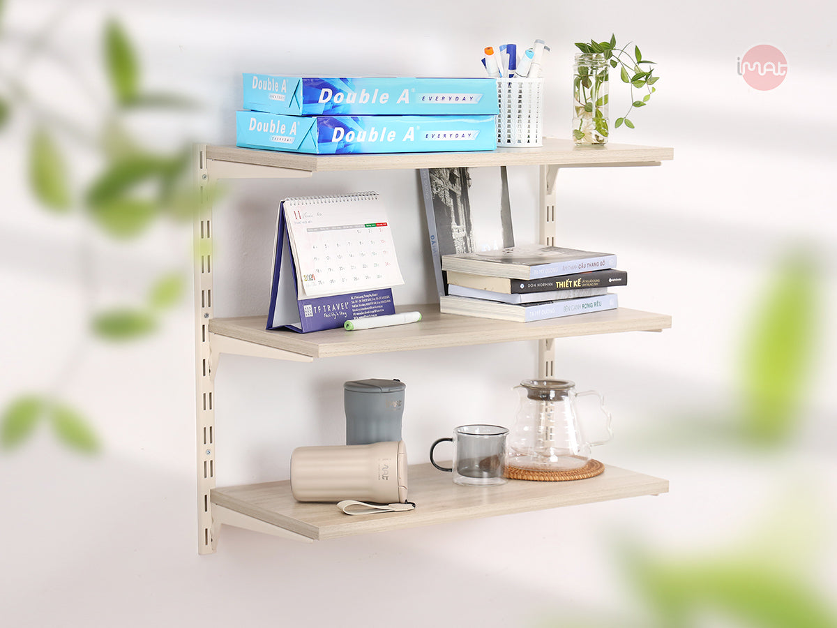 Kệ lắp ráp DIY 3 tầng mâm gỗ