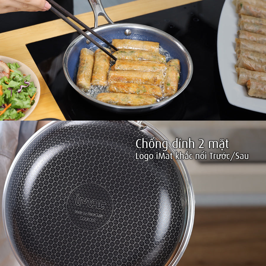 Chảo iMat Hybrid lòng xanh