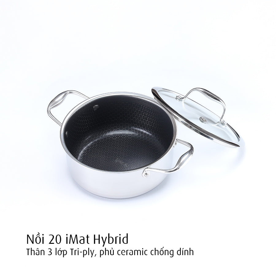 Bộ nồi iMat Hybrid kèm xửng