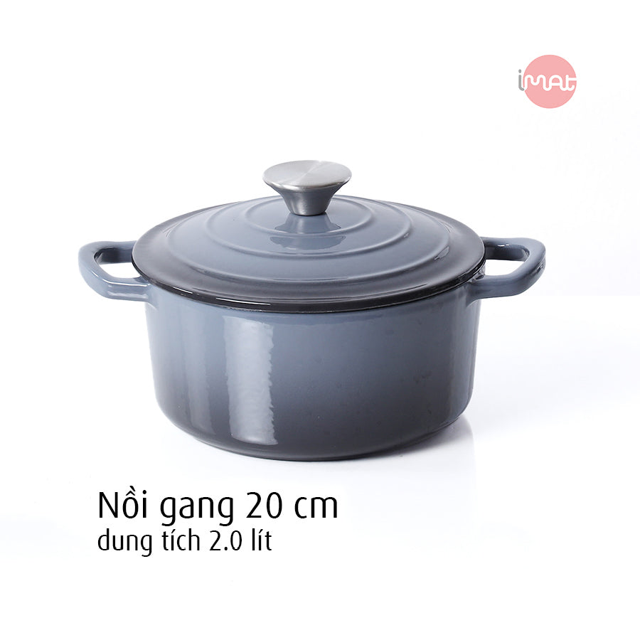 Nồi gang tráng men 20cm-22cm
