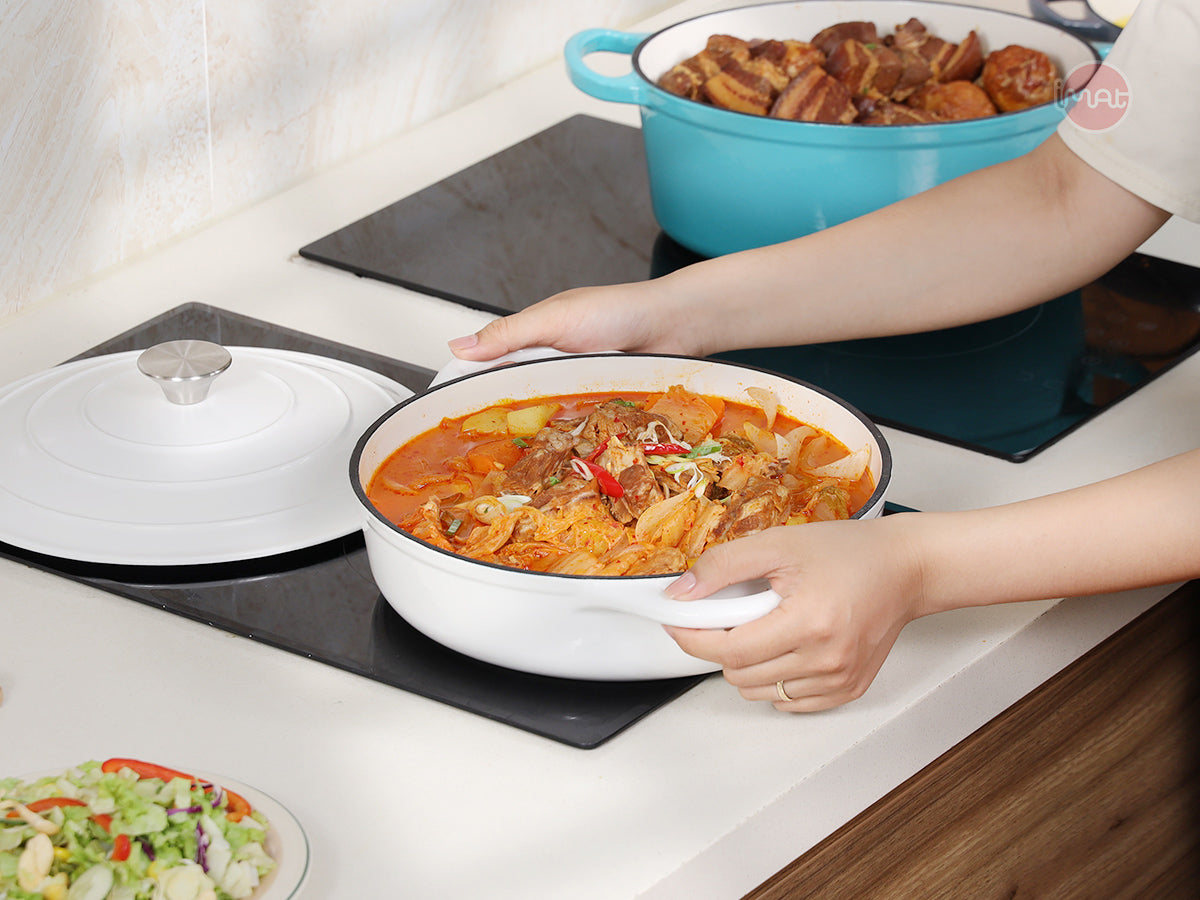 Nồi gang tráng men 28cm